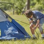 setting up tent